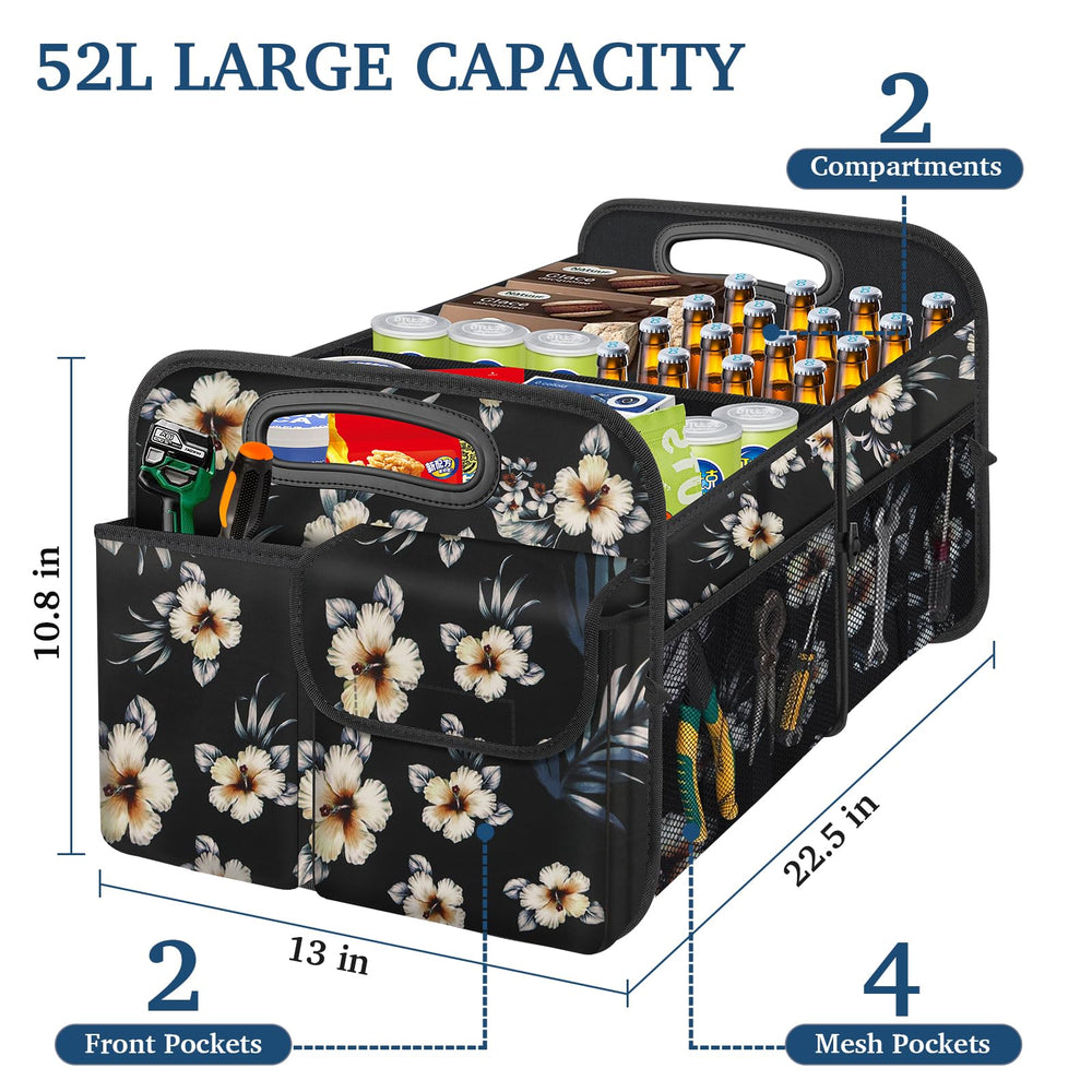 Waterproof 600D Oxford cloth on Femuar trunk organizer resists spills.
