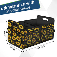 Femuar waterproof trunk organizer made with 600D Oxford fabric protecting contents.