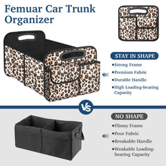 Femuar waterproof trunk organizer made of rugged Oxford fabric for spills