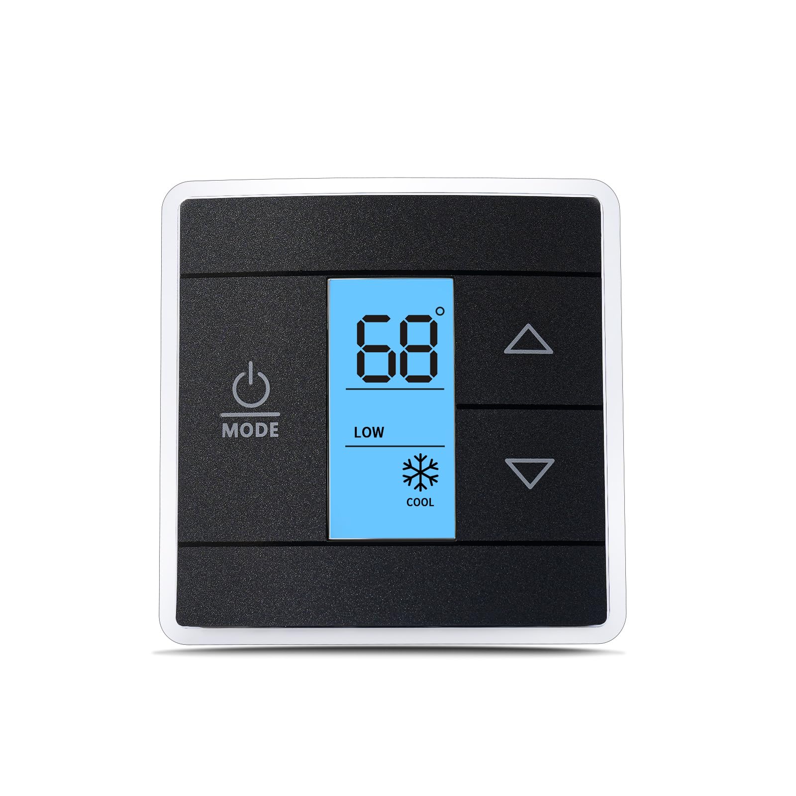 Fenglesha 3316250.712 RV thermostat with blue display for clear visibility.