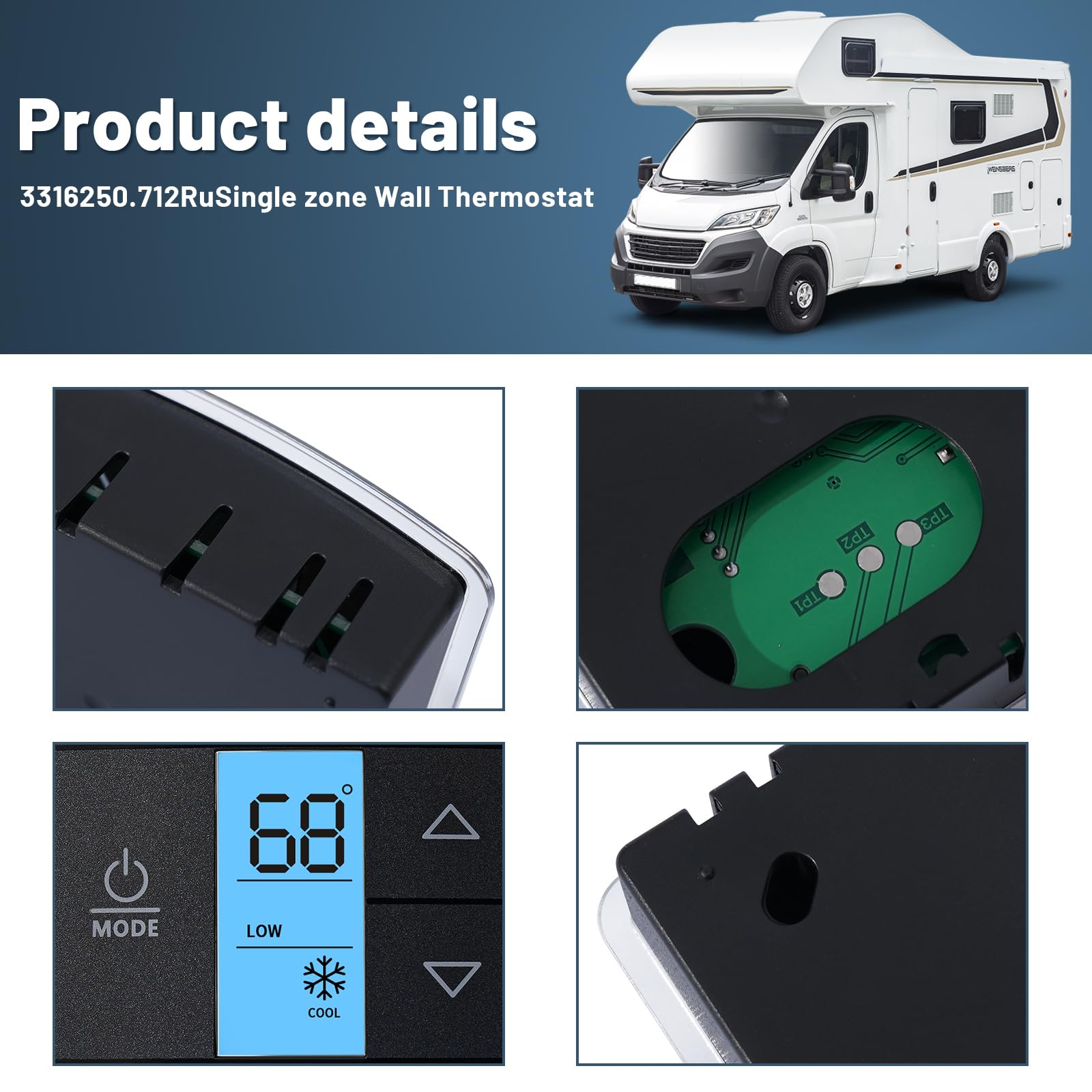 Fenglesha 3316250.712 supports 40–90°F range for seasonal comfort.