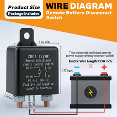 FENGWANGLI car battery protection setup with clear terminal connections.