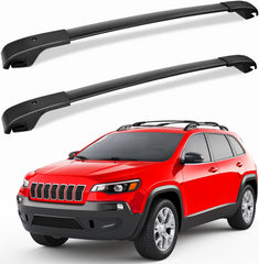 FengYu roof rack crossbars installed on Jeep Cherokee for secure cargo transport