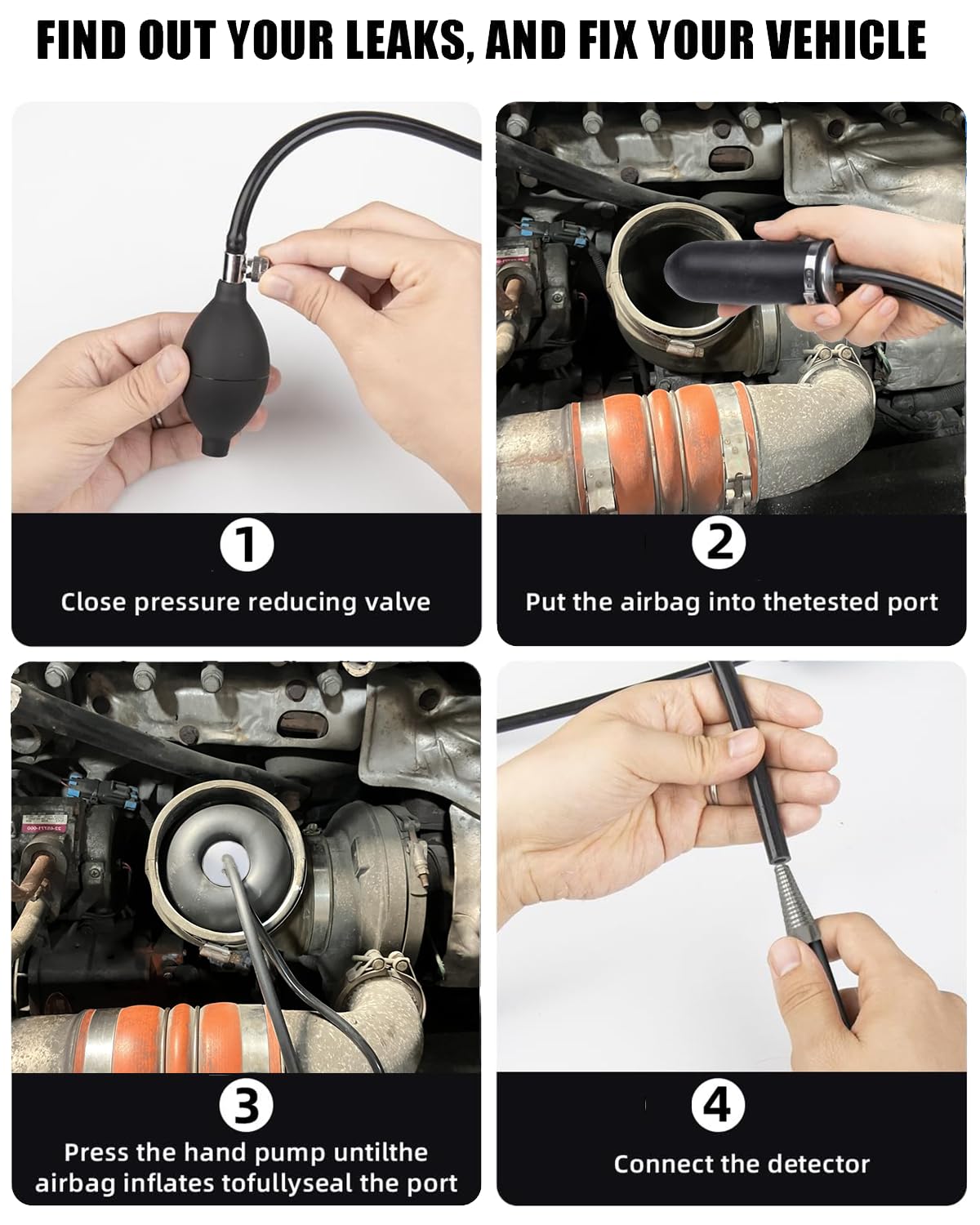 Port compatibility for 2–5.5 inch intake/exhaust openings on vehicles