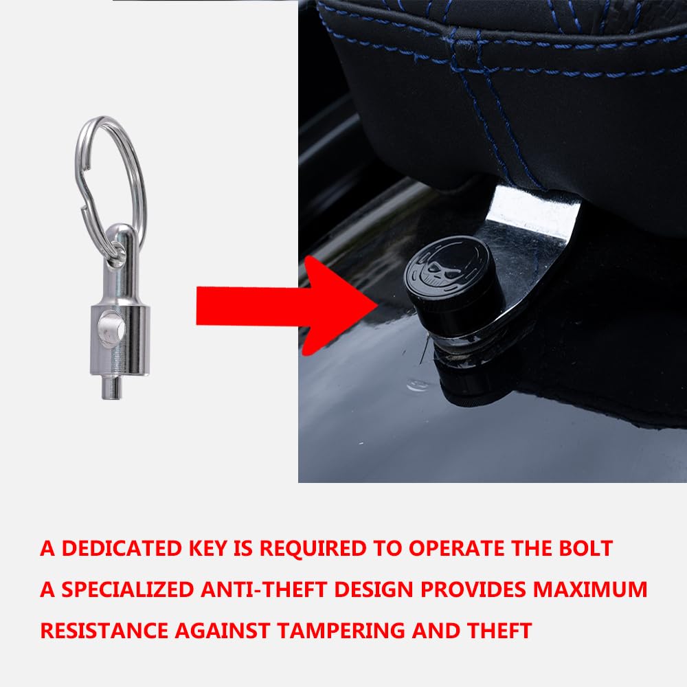 Fenrir 304 stainless steel bolts resist rust and withstand daily motorcycle vibration.