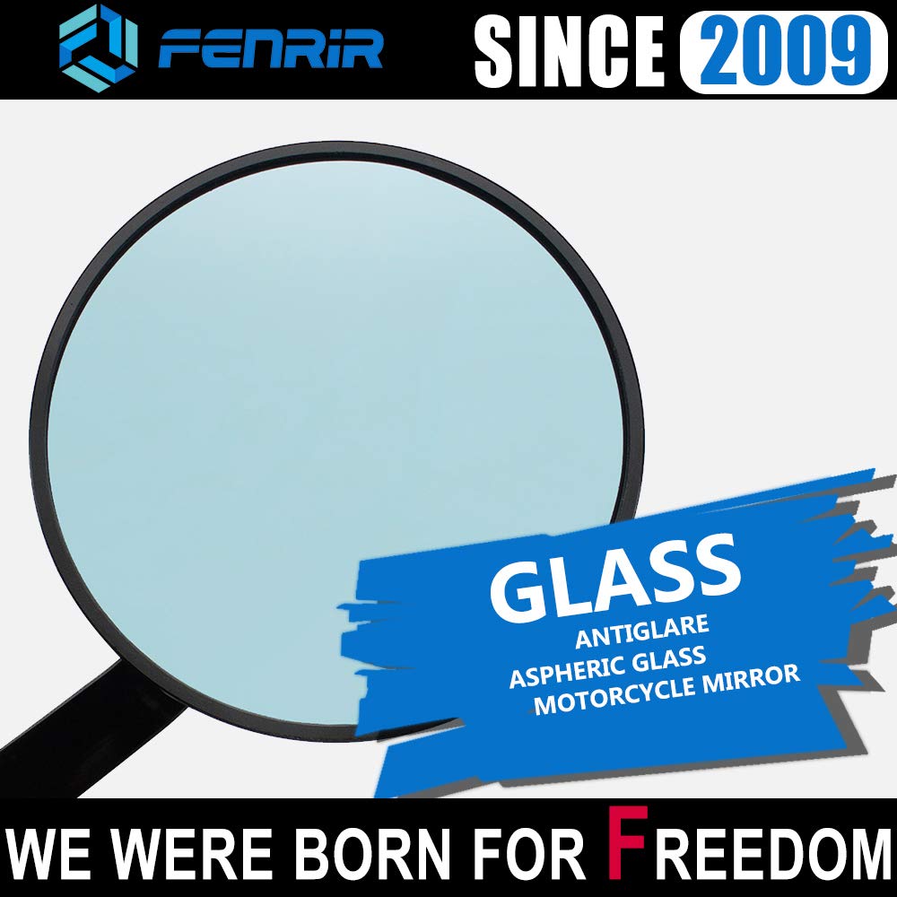 FENRIR 22mm handlebar-compatible bar end mirror provides universal fit