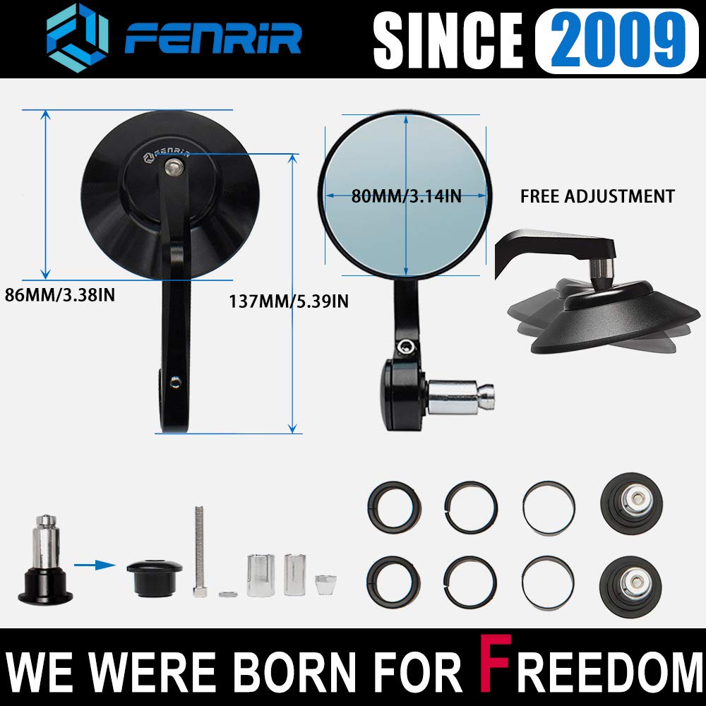 FENRIR lens anti-glare design reduces glare for a clearer rear image