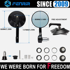 FENRIR lens anti-glare design reduces glare for a clearer rear image