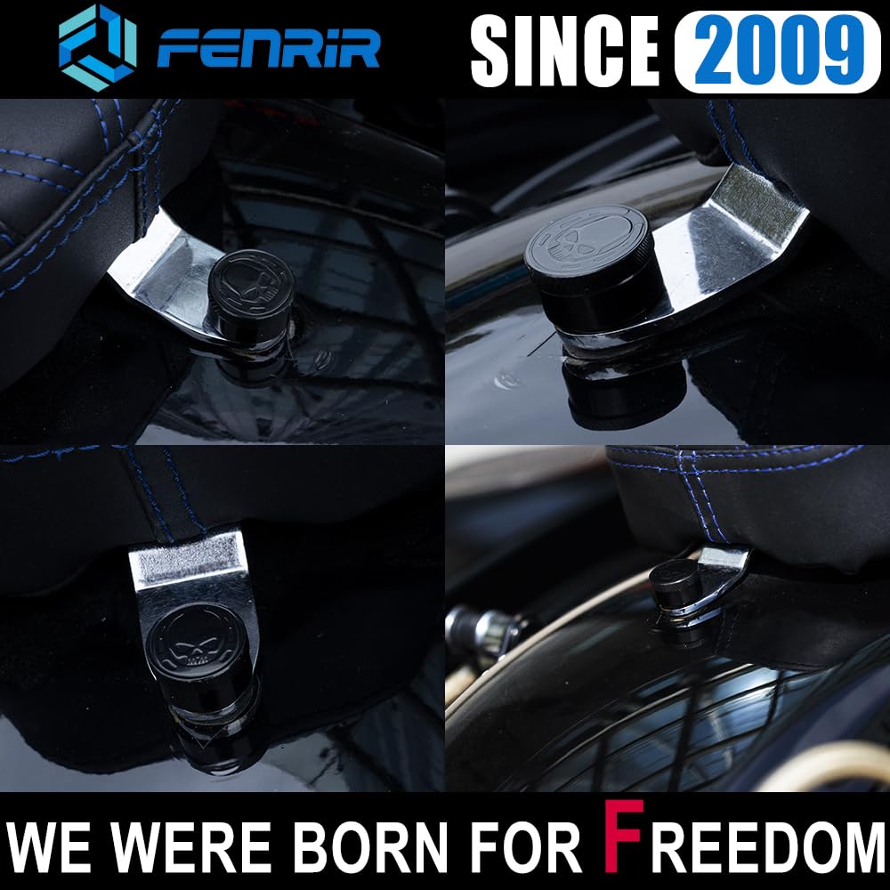 Fenrir electroplated decorative cap with engraved pattern adds flair while concealing the bolt.