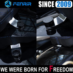 Fenrir electroplated decorative cap with engraved pattern adds flair while concealing the bolt.
