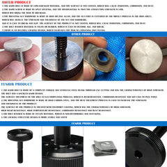 Fenrir knob bolts 304 stainless with knurled grip for easy tightening.