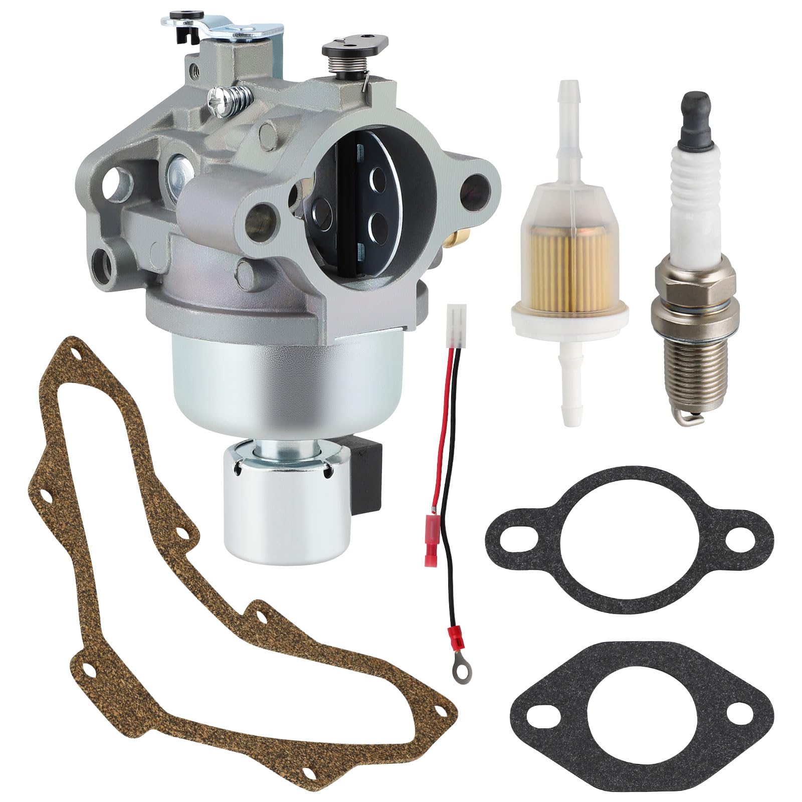 Ferilter 20-853-33-S carburetor closeup highlights durable build for Kohler Courage engines.
