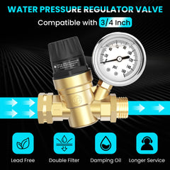 Fetechmate lead-free brass regulator highlights durable, corrosion-resistant construction