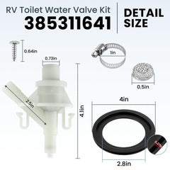 Fetechmate RV valve kit components ready for simple installation