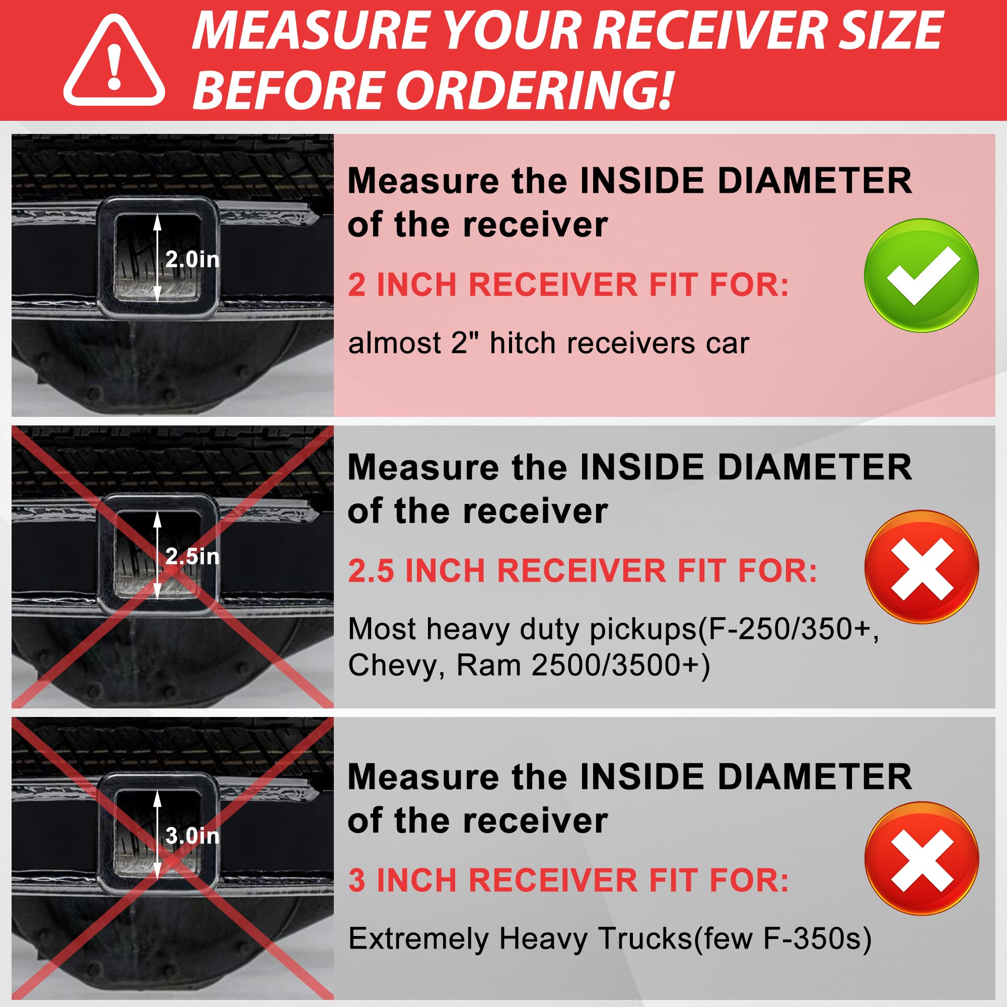 Fetechmate seamless 2in connection reduces hitch wobble