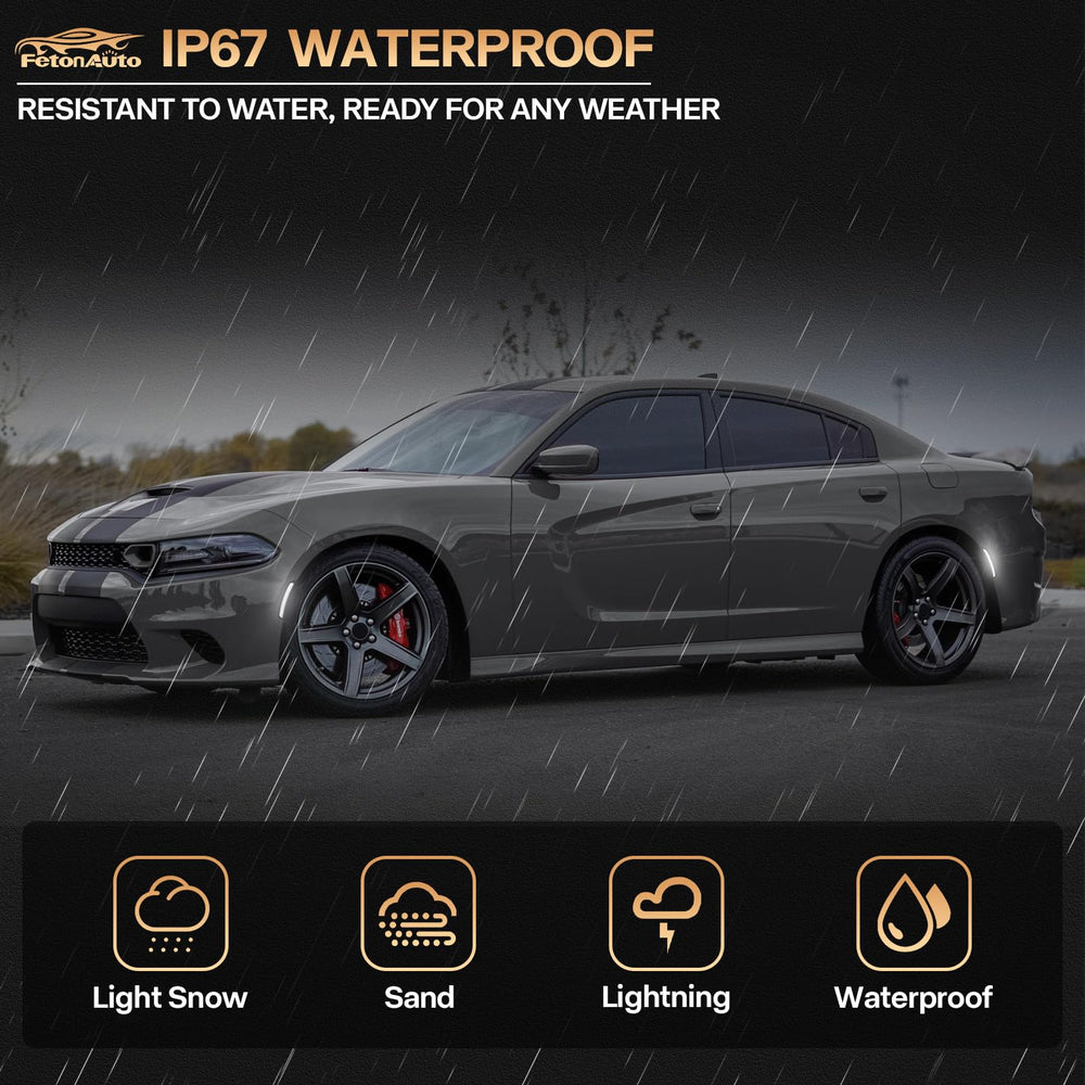FetonAuto packaging includes 4 markers for 2015-2024 Charger replacement.