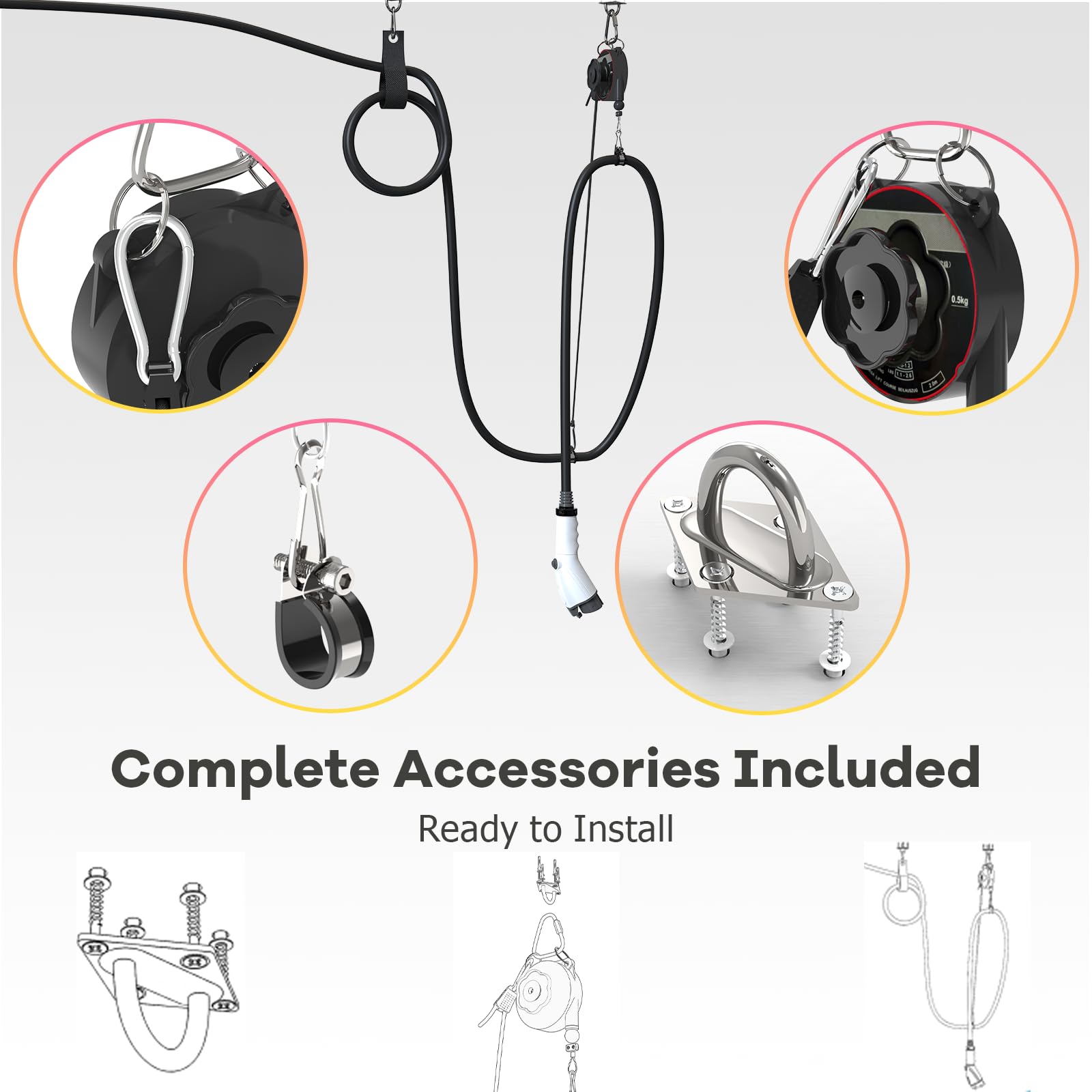 FETUSI durable 304 stainless hardware stands up to weather and daily use.