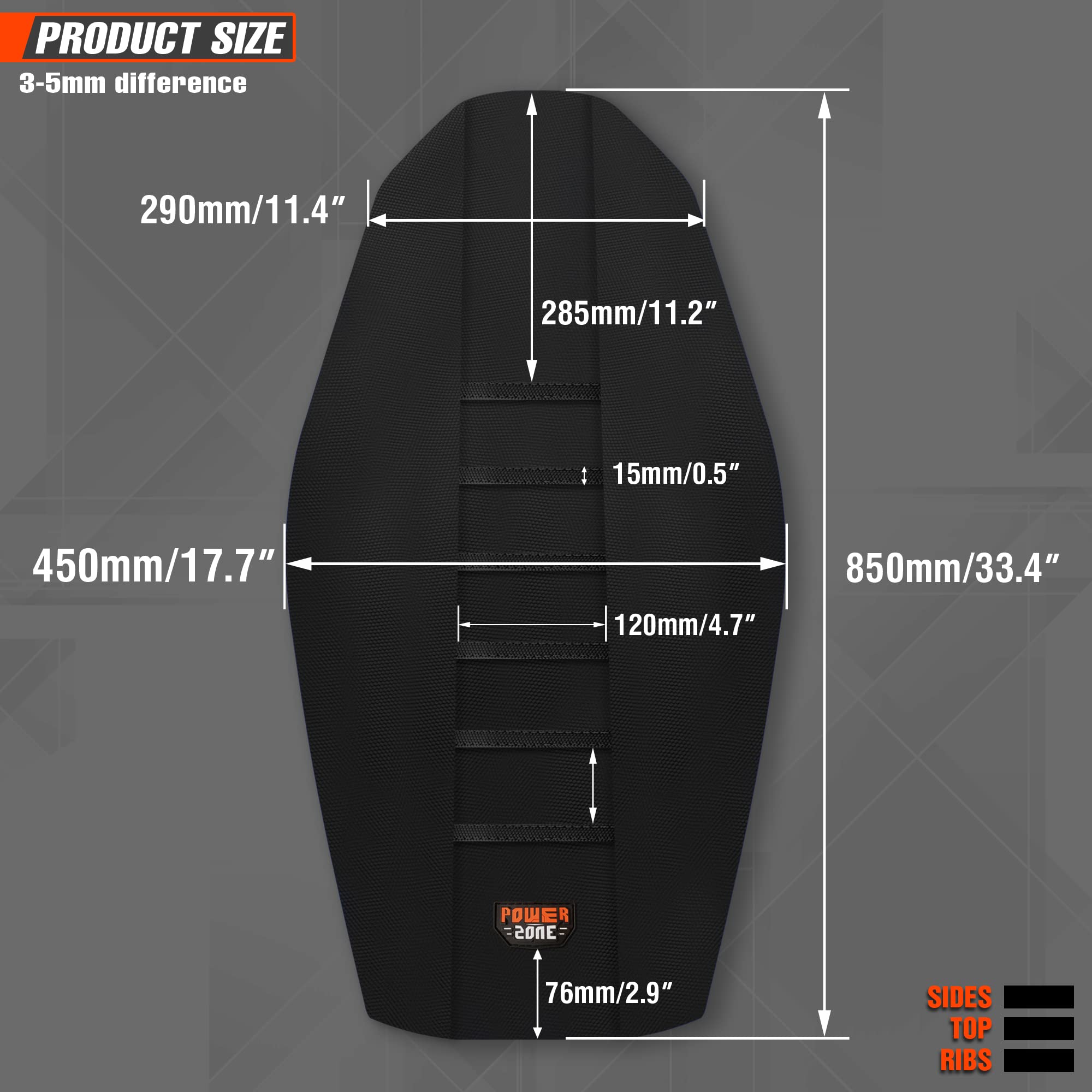 fewfuss universal dirt bike seat cover ideal for motorcross and enduro riding