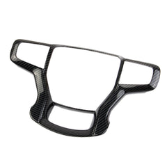 Fewshaw carbon fiber steering wheel trim close-up finish shows durable ABS coating.