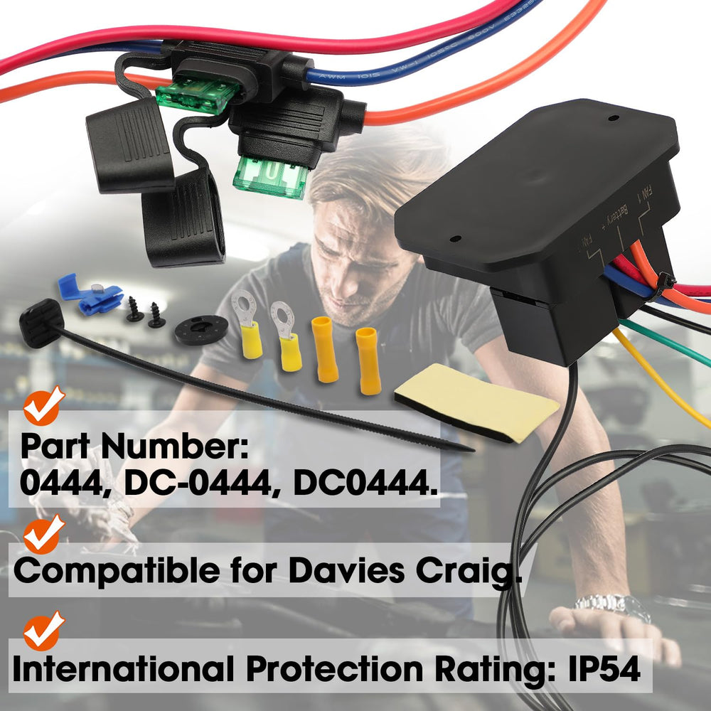 Compact Fexhull 0444 unit compatible with 12V and 24V systems.