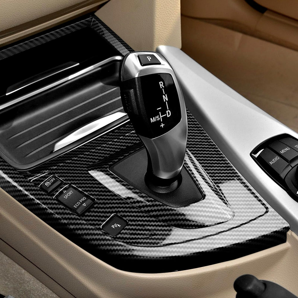 FEXIDA easy-install gear shift panel with adhesive back for BMW interiors