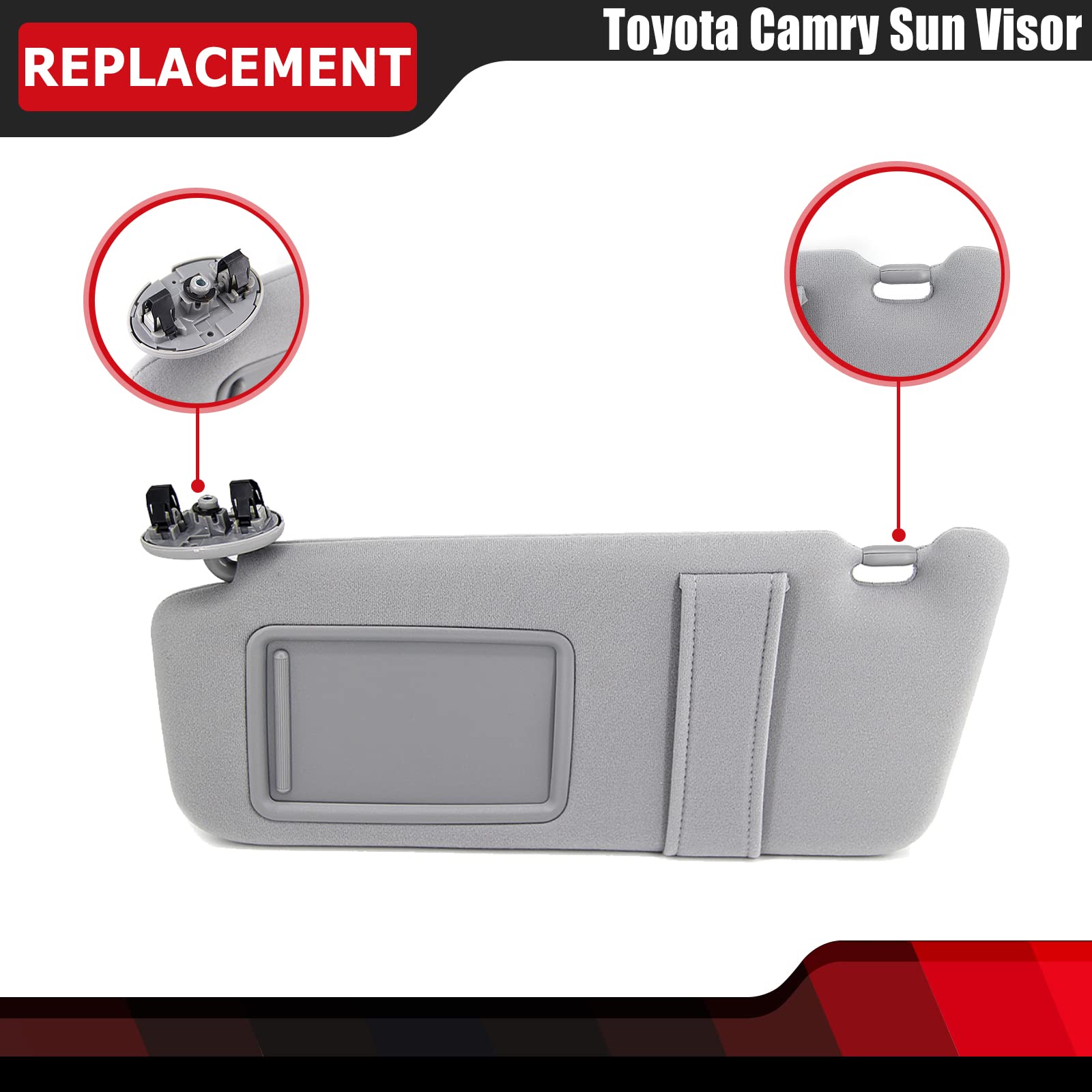 FEXON Camry sun visor right (2007-2011) reduces sun distraction