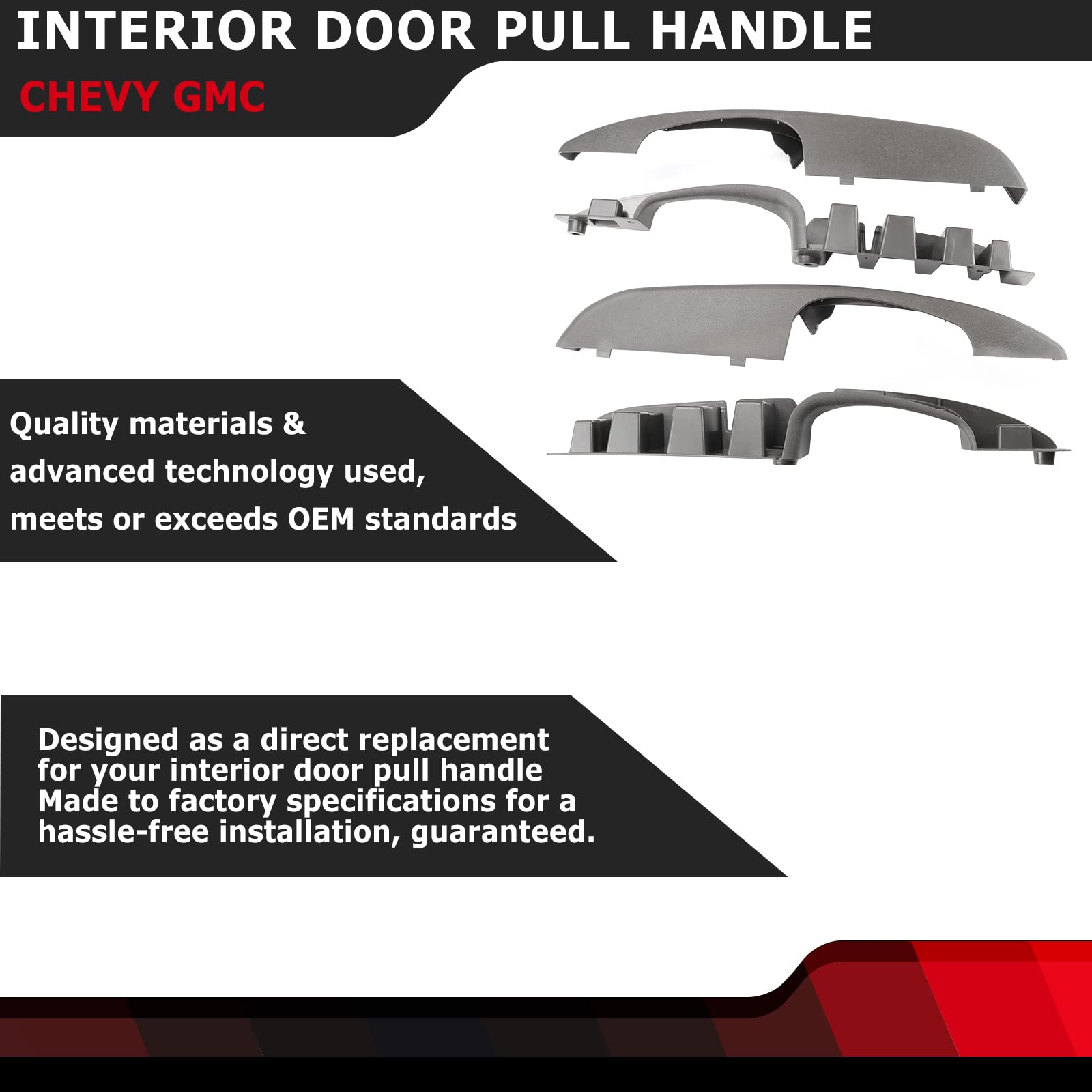 FEXON interior door pull right handle, quick install for GMC Savana vans