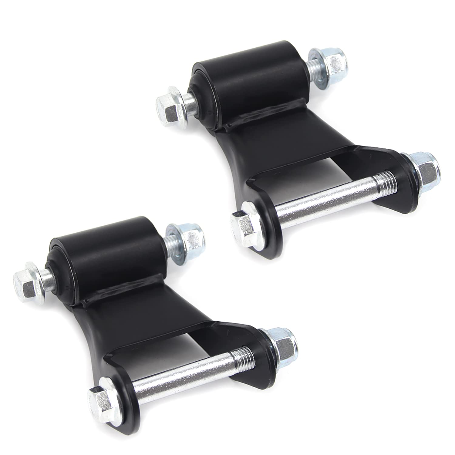 FEXON rear shackle kit on white background for direct-fit replacement