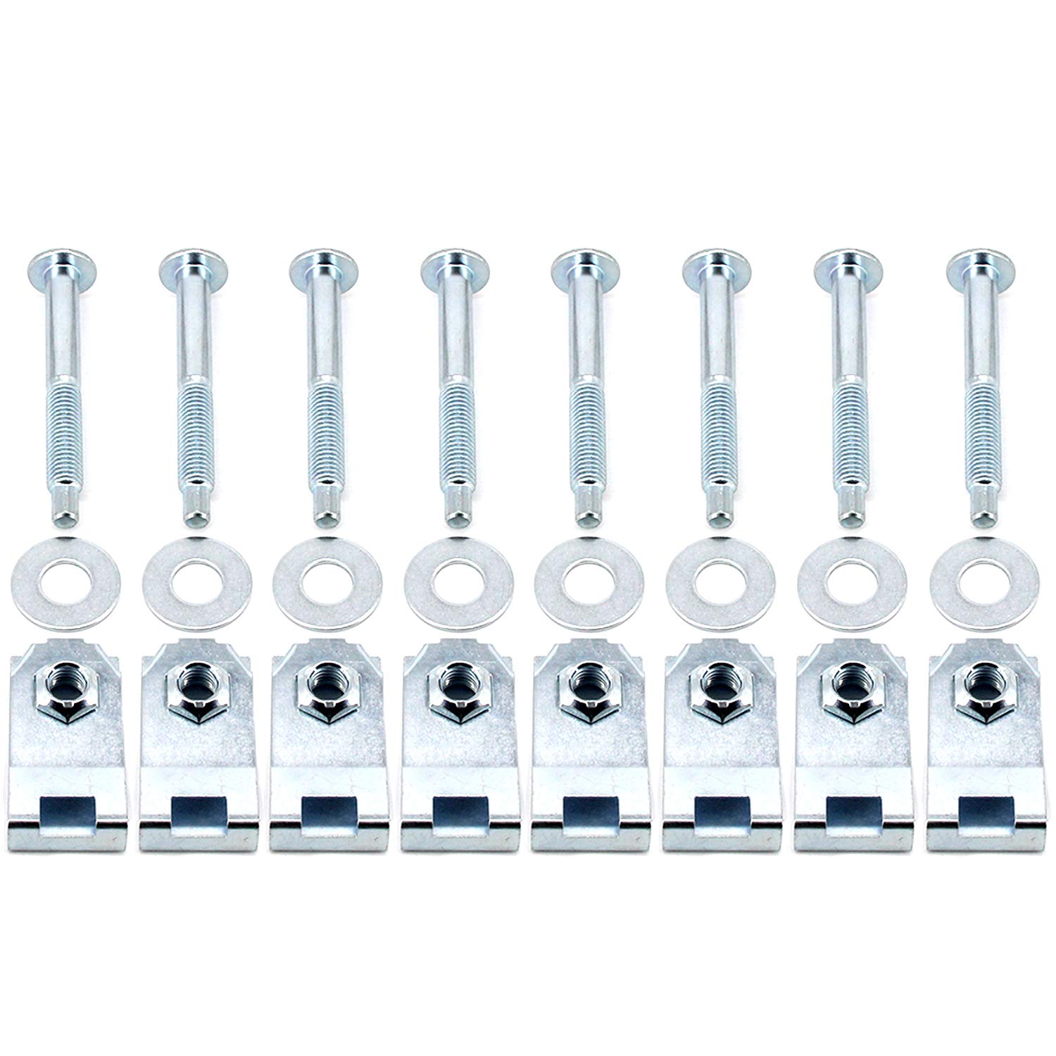 FEXON truck bed mounting kit with eight bolts and nuts, durable hardware.