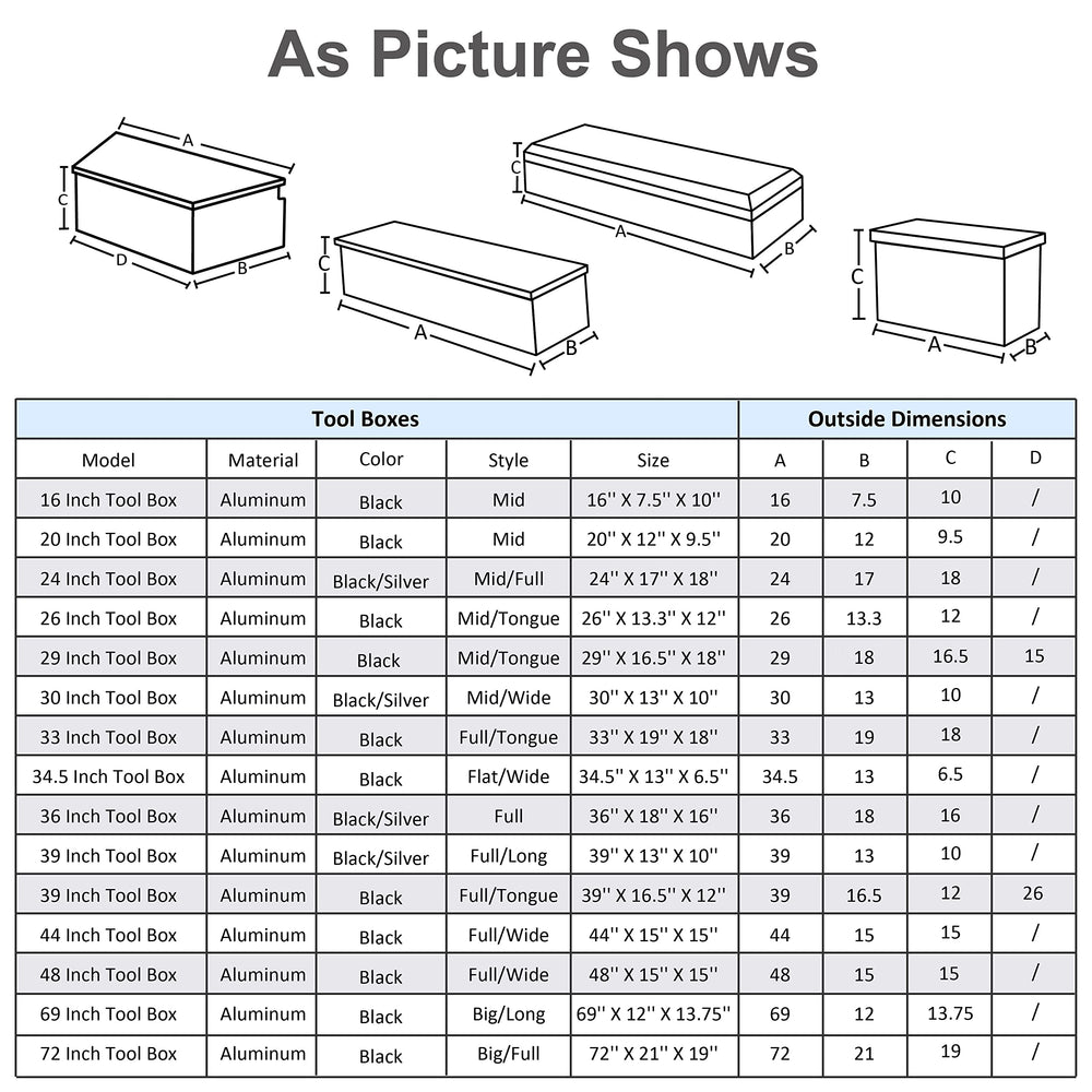 FGJQEFG black aluminum toolbox cabinet, lightweight and durable.