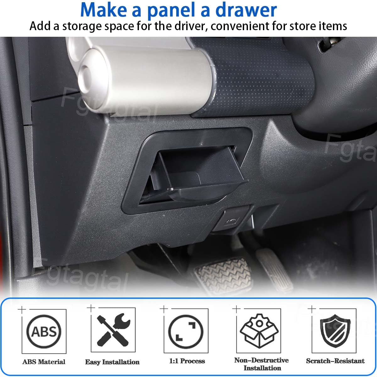 Fgtagtal durable ABS material fuse storage tray resists scratches and corrosion.