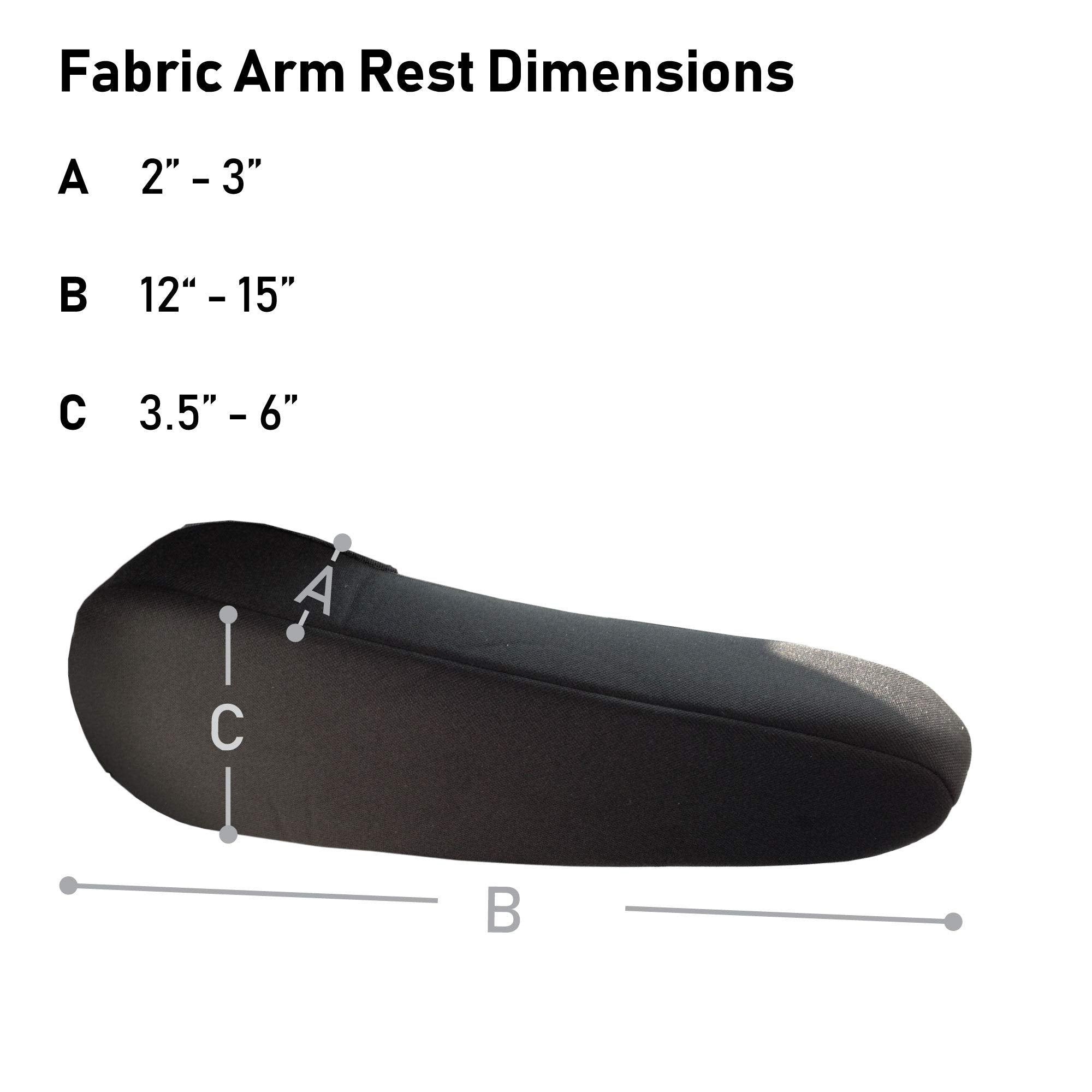 Set of 2 semi-universal FH Group armrest covers protects both armrests.