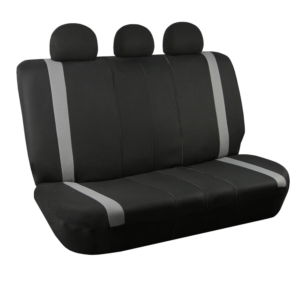 FH Group gray back seat cover protects upholstery with universal fit.