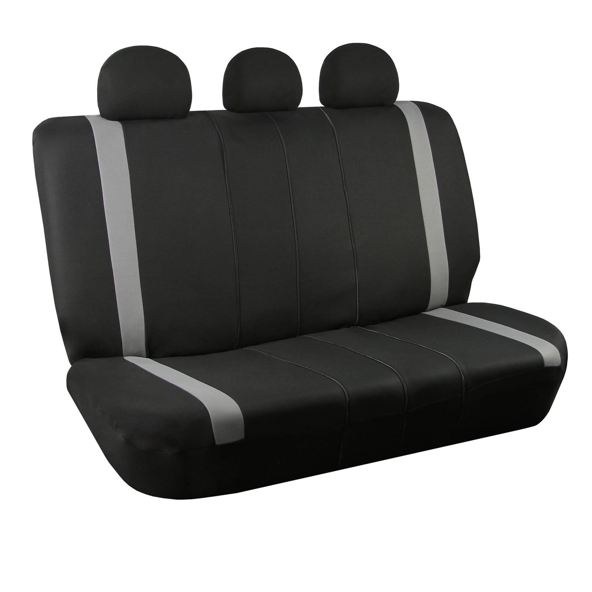 FH Group gray back seat cover protects upholstery with universal fit.