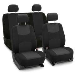 FH Group Bright Flat Cloth front seat covers protect upholstery with quick install