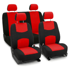 FH Group Bright Flat Cloth front seat covers protect upholstery and add vibrant style to the car interior.