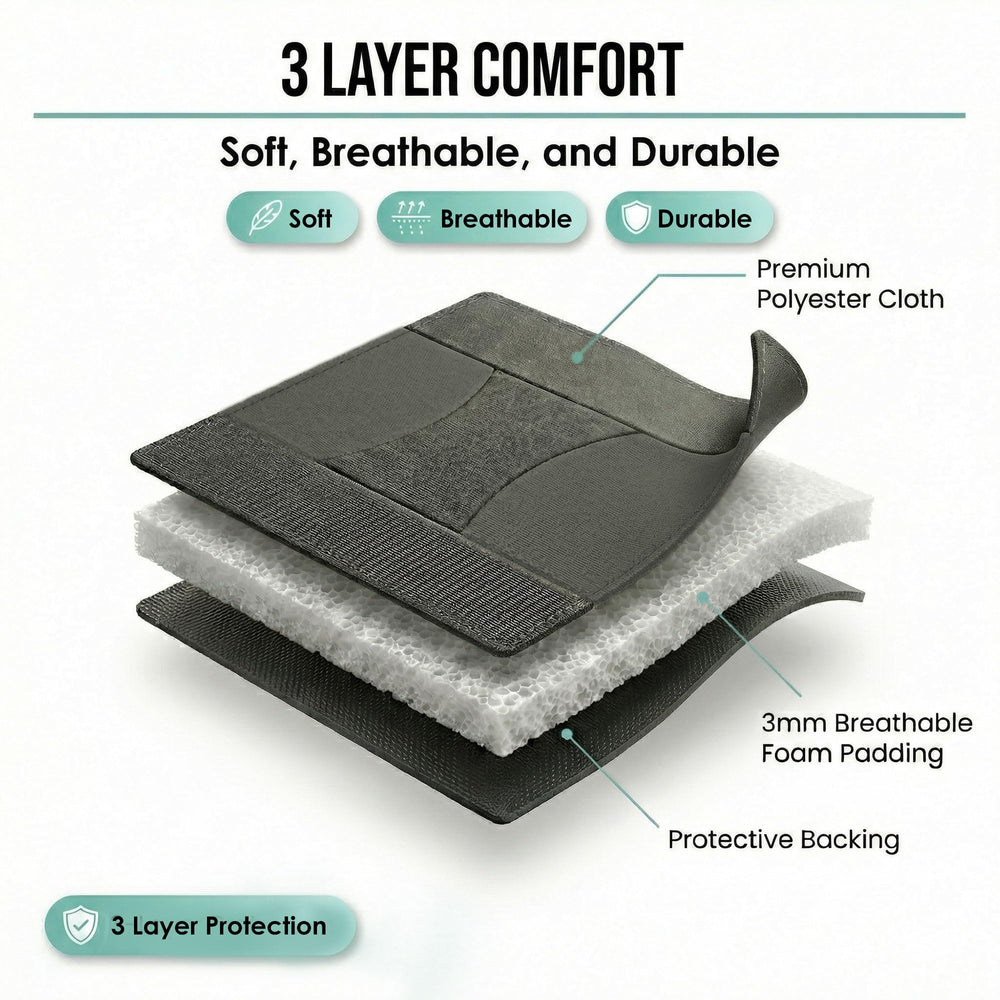 FH Group Bright Flat Cloth headrest covers secure and complete the look