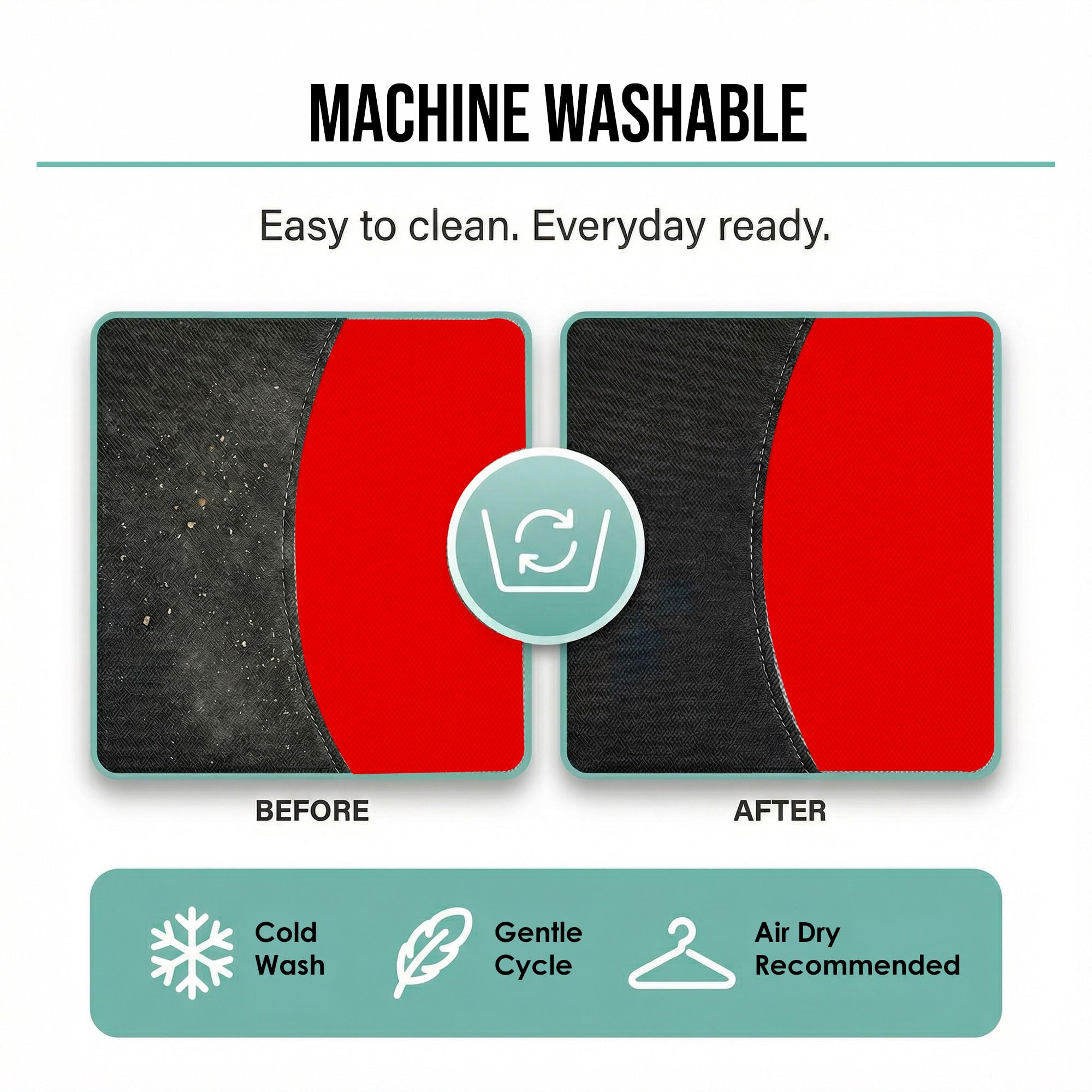 FH Group Bright Flat Cloth is machine washable for simple mess cleanup.