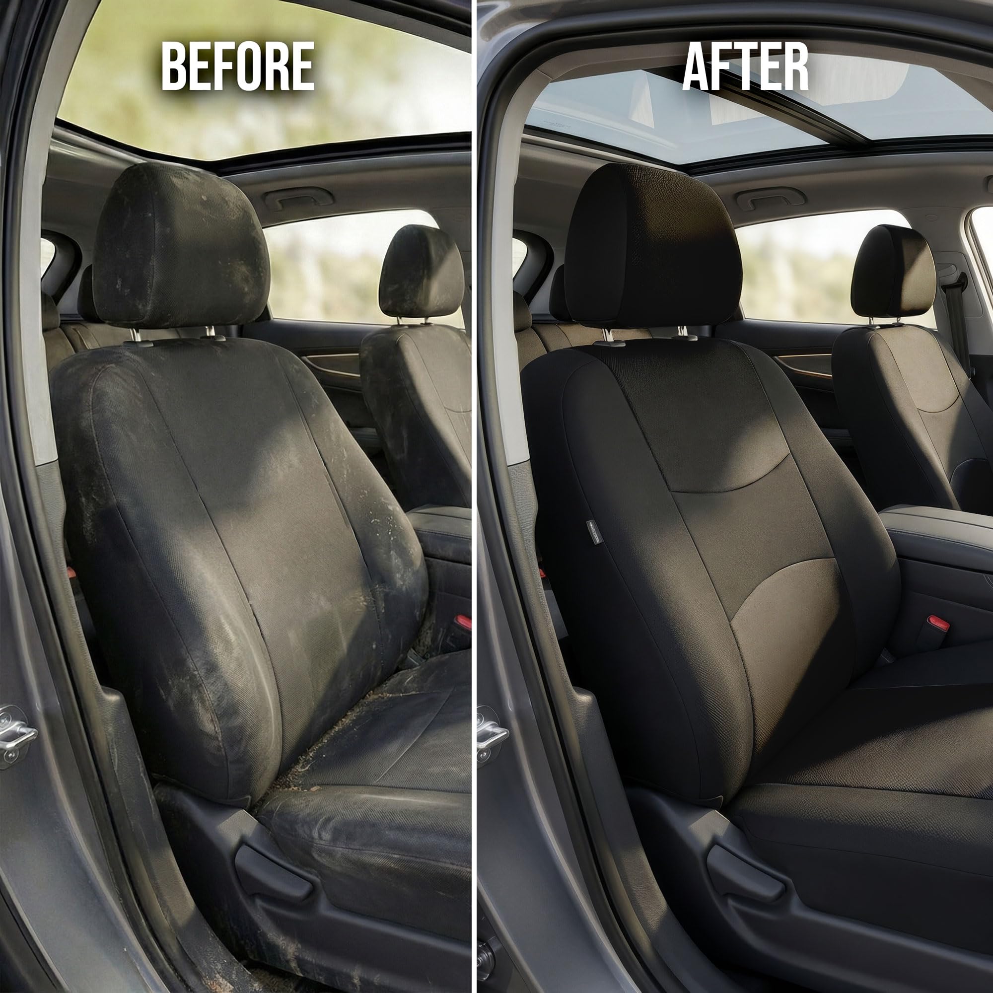 Universal-fit FH Group Bright Flat Cloth seat covers fit many vehicles
