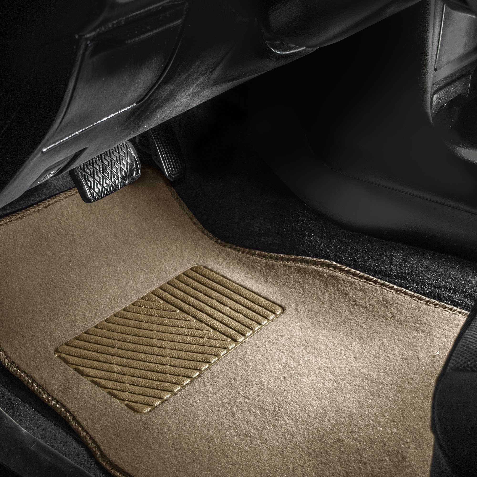 FH Group rear left floor mat provides full coverage against dirt.