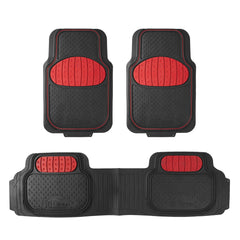 FH Group heavy-duty-rubber floor mats with deep channels protect against spills.