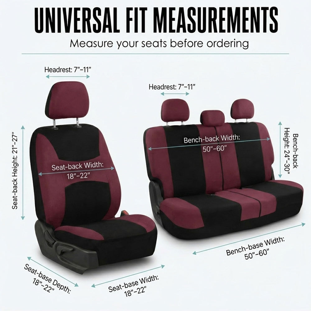 FH Group covers designed for removable headrests and easy setup