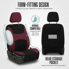 FH Group washable cloth seat covers ready for machine washing