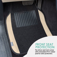 FH Group carpet mats with anti-slip backing stay securely in place.