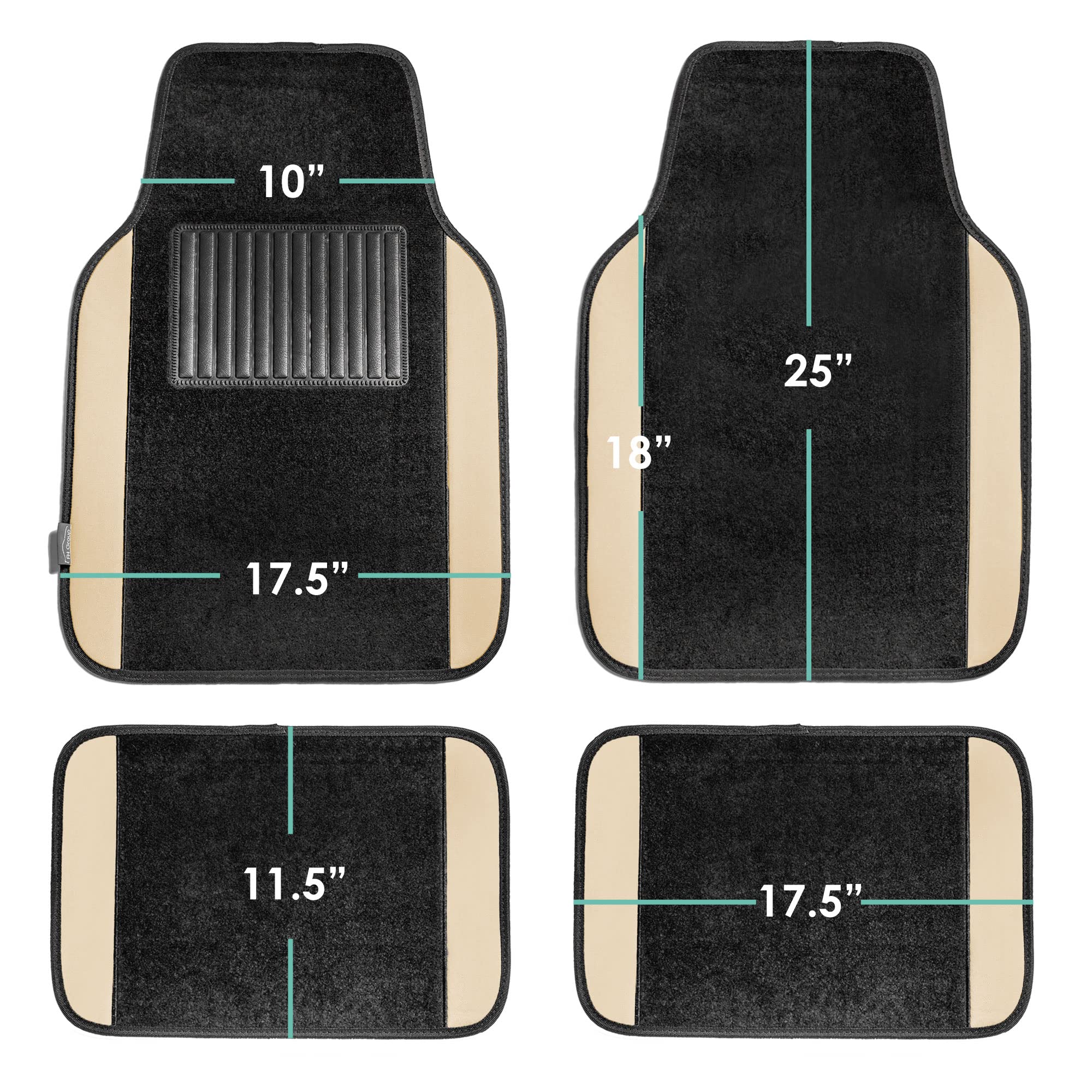 FH Group carpet mats are easy to shake out or wipe clean.