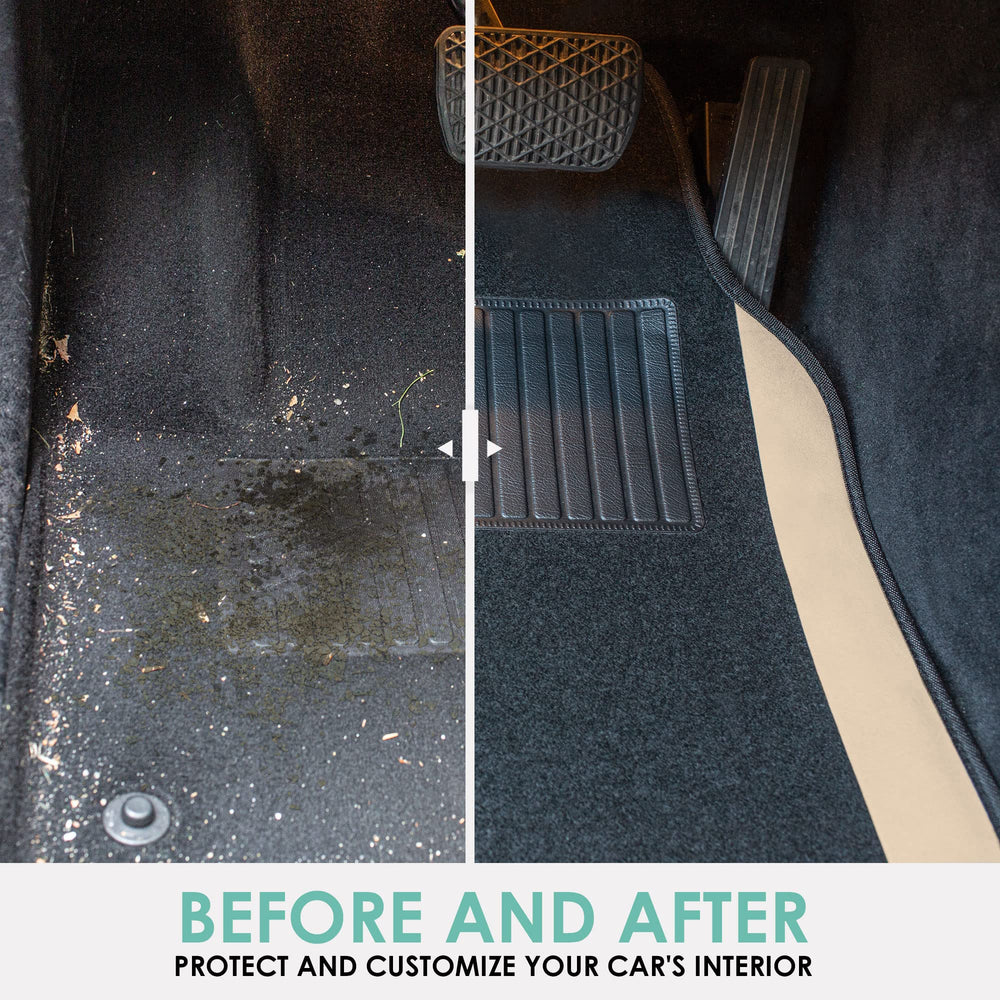FH Group plush carpet mats add soft texture and interior comfort.