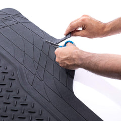 FH Group ClimaProof cargo mat trim-to-fit edge demonstrates customizable sizing.