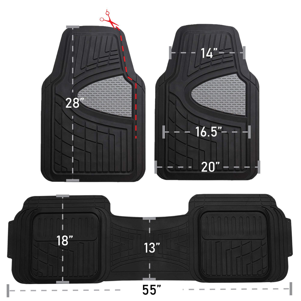 FH Group rubber mats are easy to shake, rinse, or wipe clean after trips.