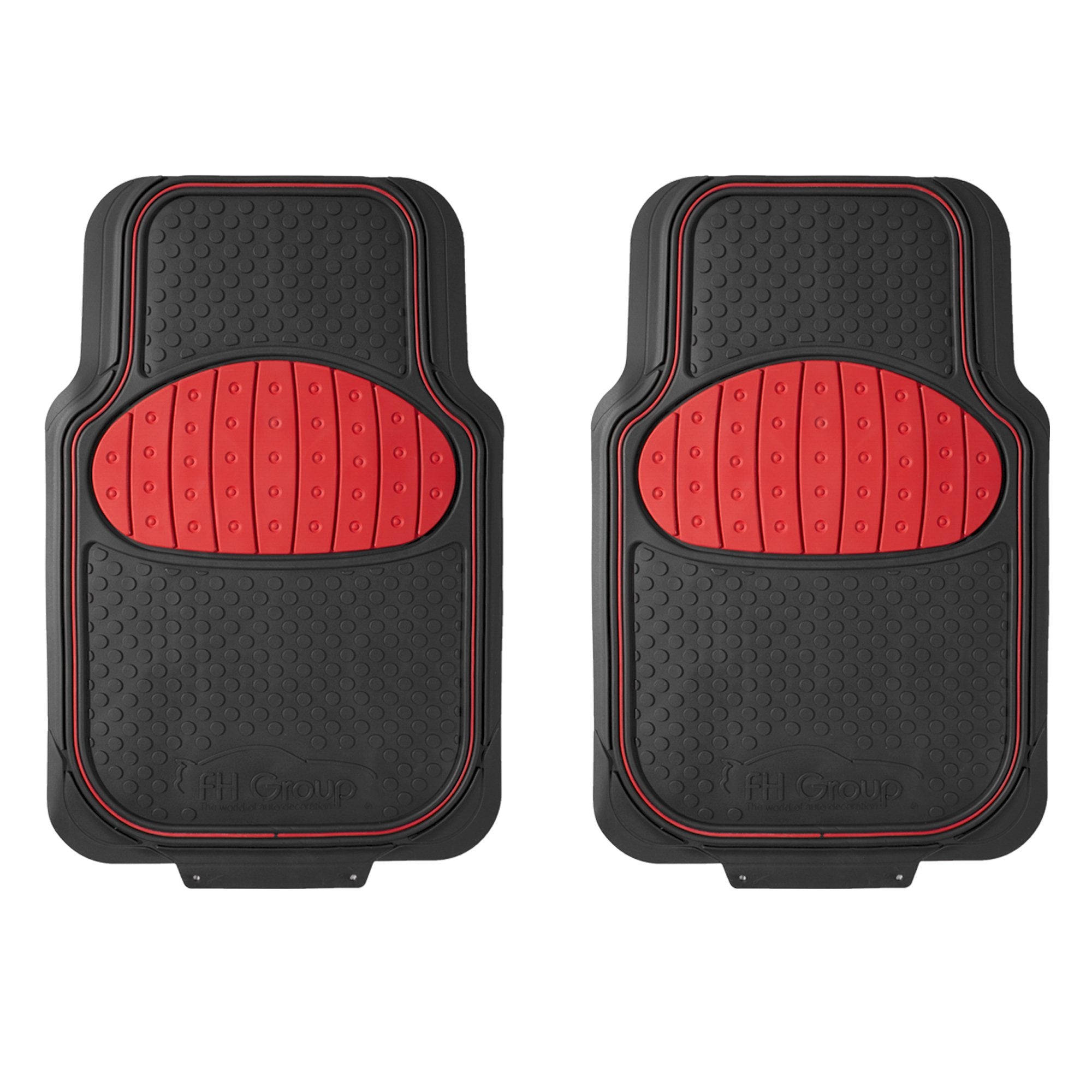 FH Group faux-leather floor mats add a sleek, durable interior look.