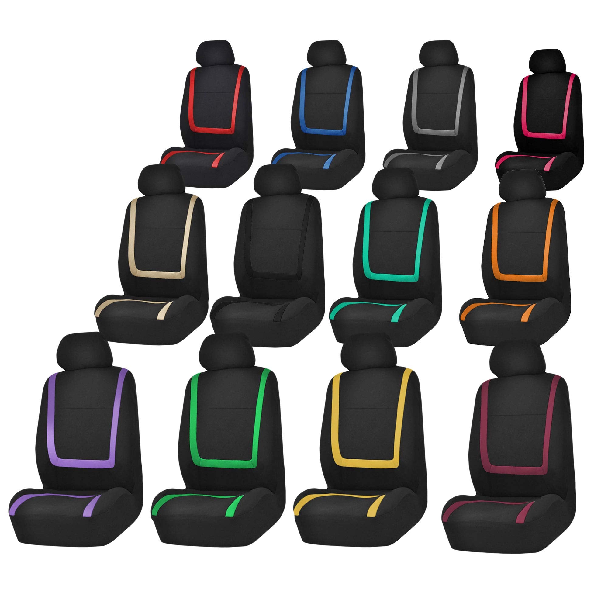 FH Group full-coverage design protects both seat surfaces from daily wear.